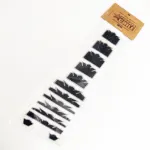 Vista Detalle del inlays Crown Adhesivo para Guitarras color Blanco y Negro