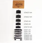 Medidas del inlays crown Adhesivo para Guitarras color Blanco y Negro