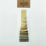 Vista Frontal Les Paul Rectangular Inlays Adhesivo para Guitarras color dorado