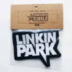 Vista Frontal del Parche Bordado de con el diseño de Linkin Park 