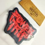 Vista detalle del Parche Bordado de Power Trip