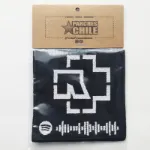 Vista Frontal del Parche Bordado de con el diseño de Rammstein Spotify 