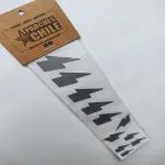 Vista Detalle del inlays Adhesivo para Guitarras color Plateado